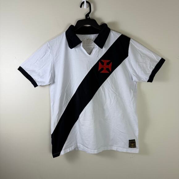 Vasco Da Gama Other - Vasco Da Gama Paris Tour Brazil retro streetwear polo shirt mens Large